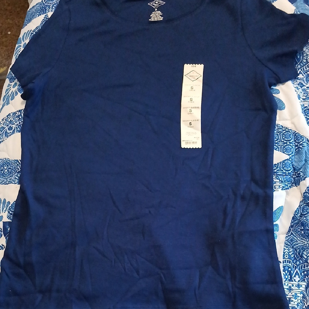 NWT John's Bay Womans Short Sleeve Crew Tee S - Picture 1 of 4